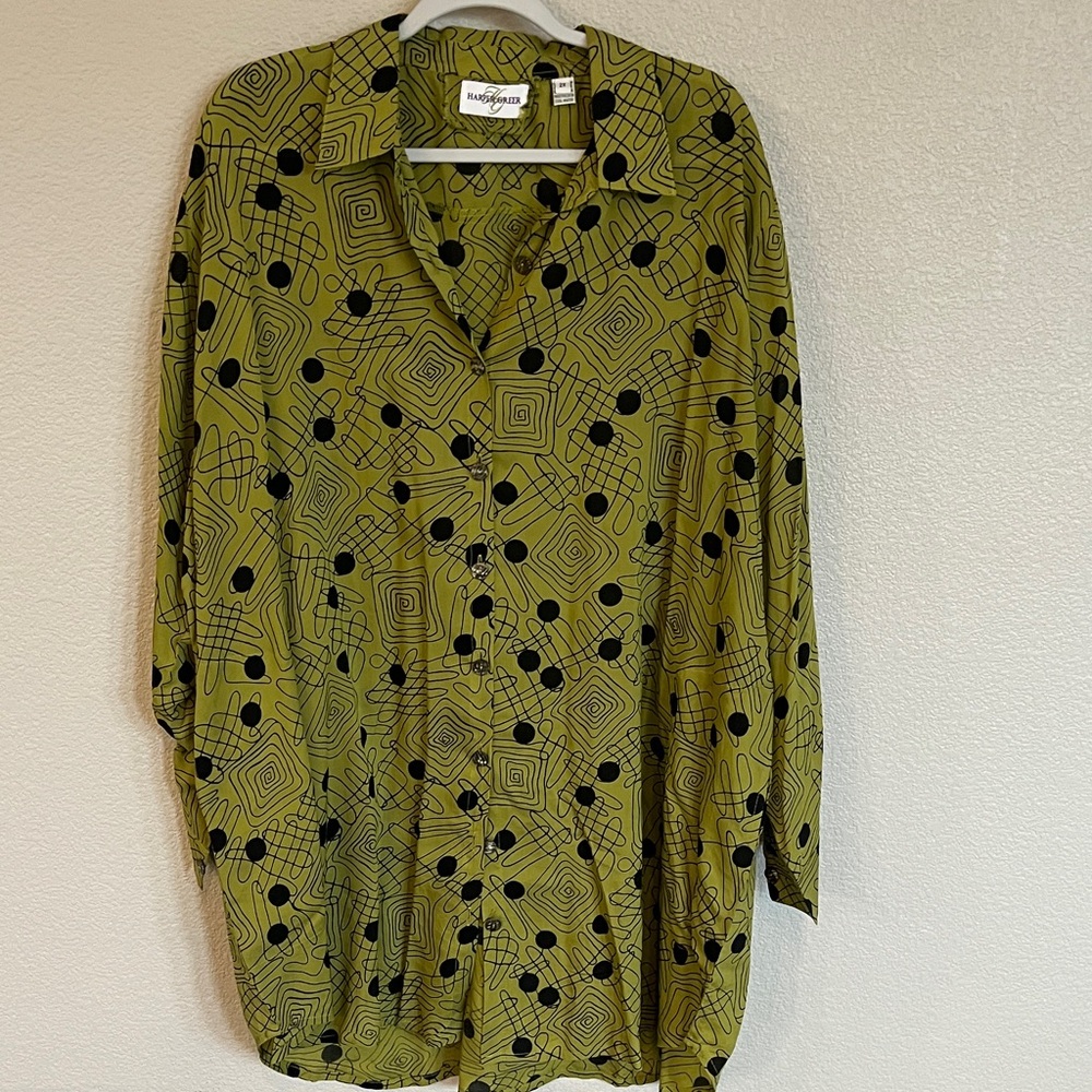 Green Patterned Women's Tunic